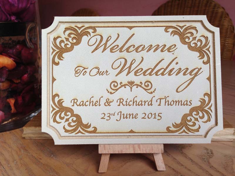 personalised wedding sign