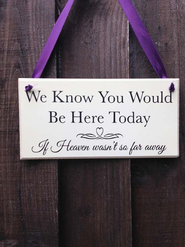 wedding memorial signs