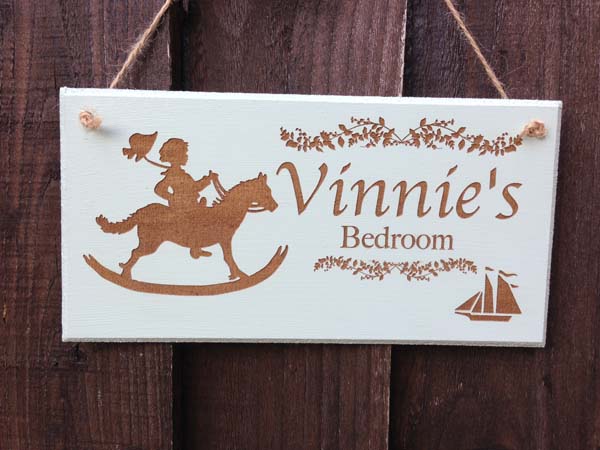 perosnlaised bedroom door sign for boys