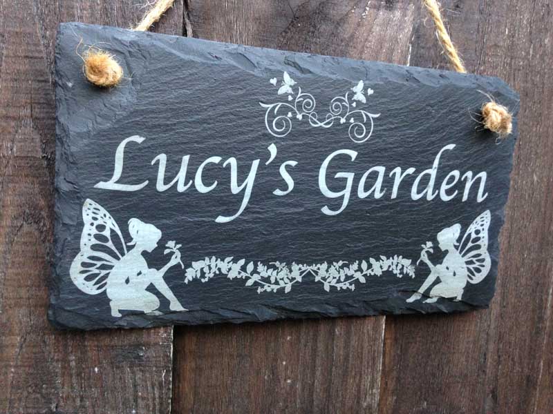 personlaised fairy garden sign