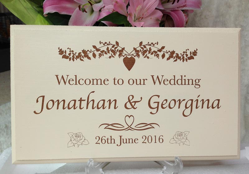 bespoke wedding signs new