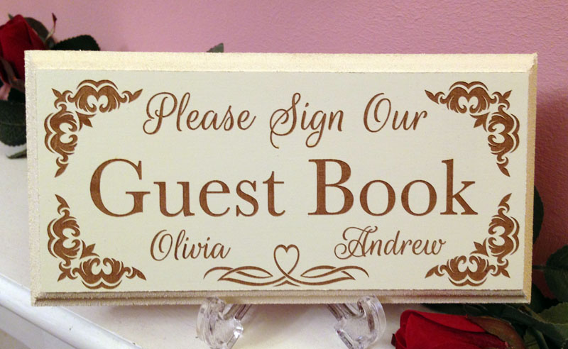 wedding guest book sign