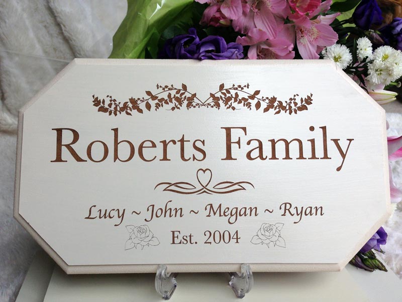 wedding personalised signs family