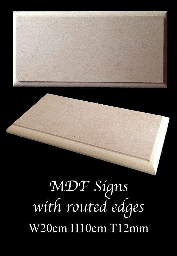 blank MDF plaques signs