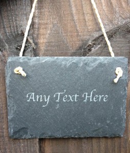 personalised garden signs small