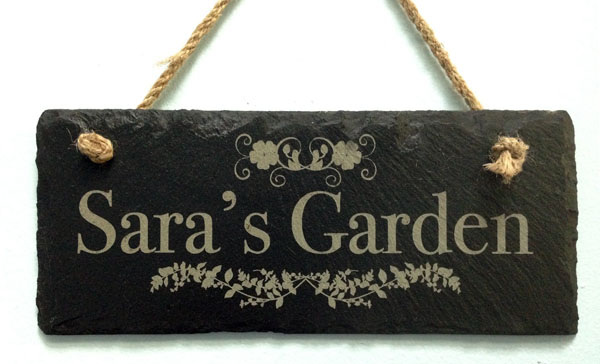 personalised slate garden signs 01