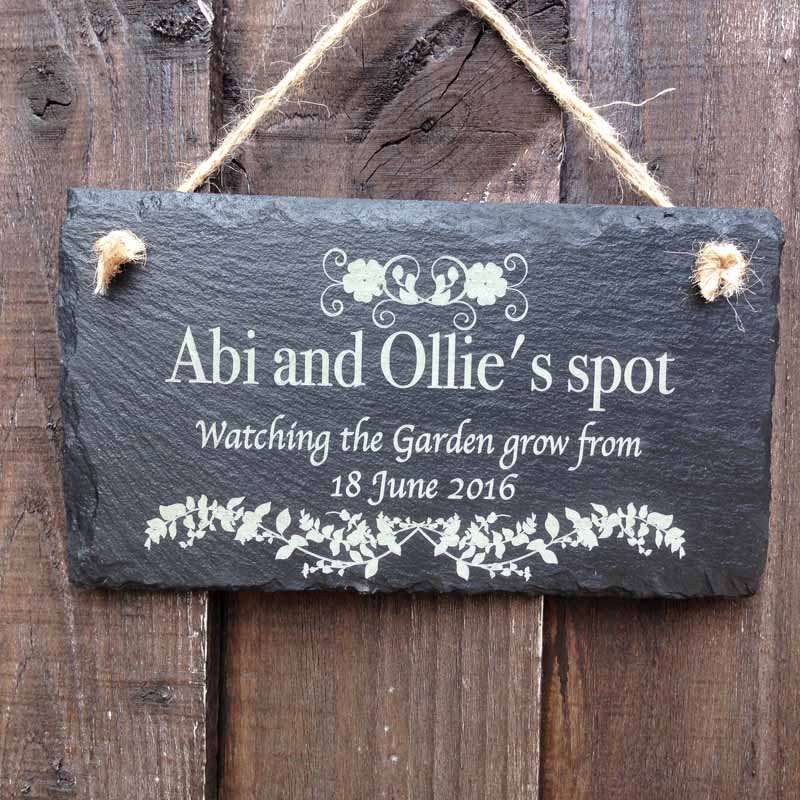 personalised garden signs 111