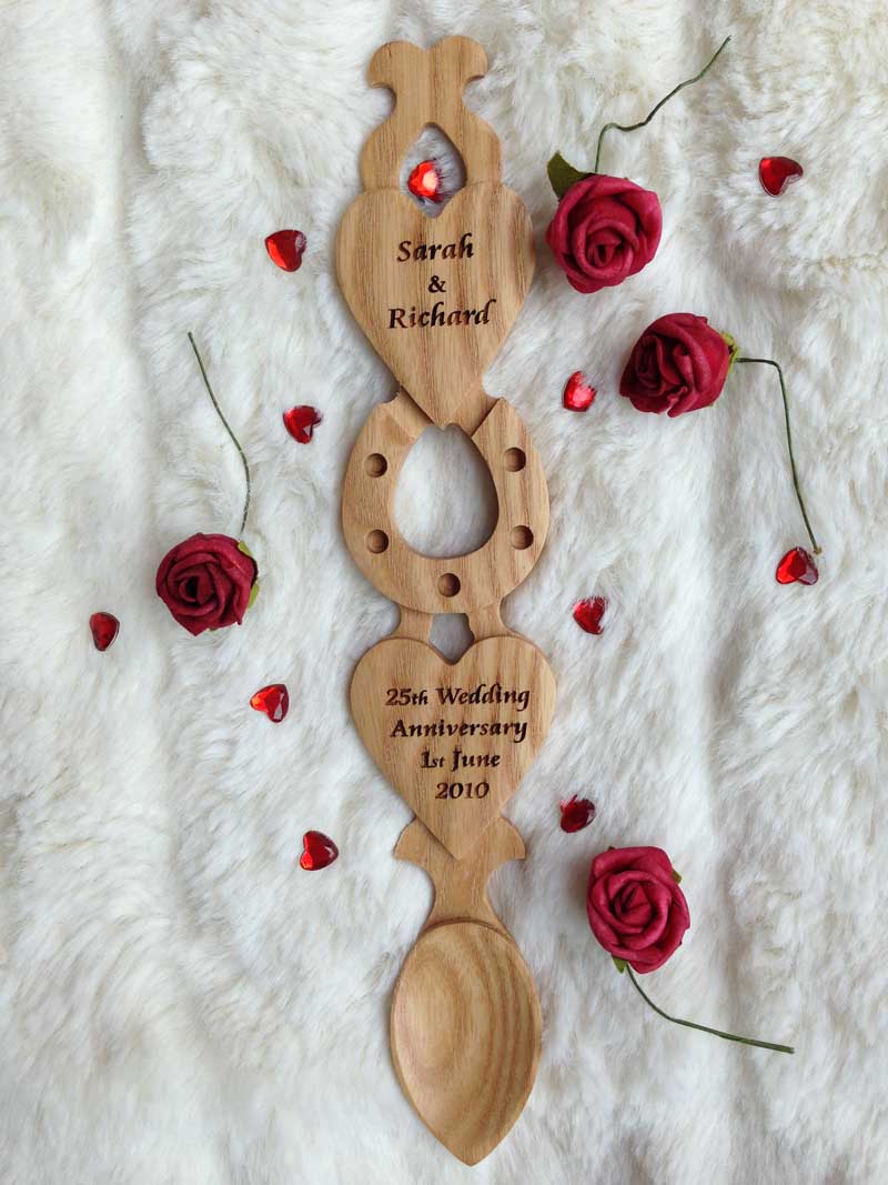 Wedding or Anniversary Welsh Love Spoon H72 Signs Craft Shapes