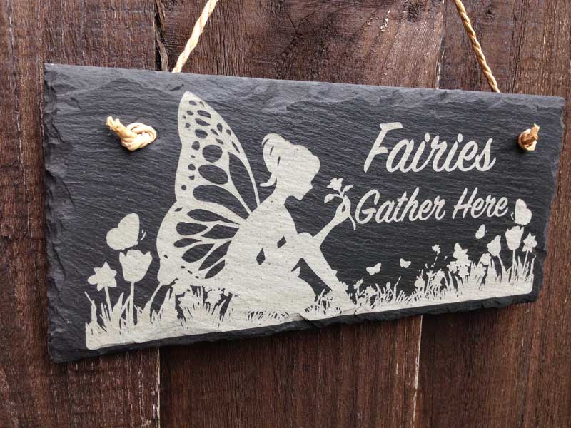 fairies gather here sign