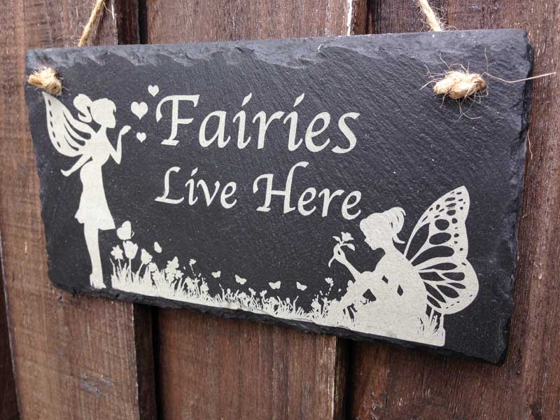 fairy garden sign hanging 1