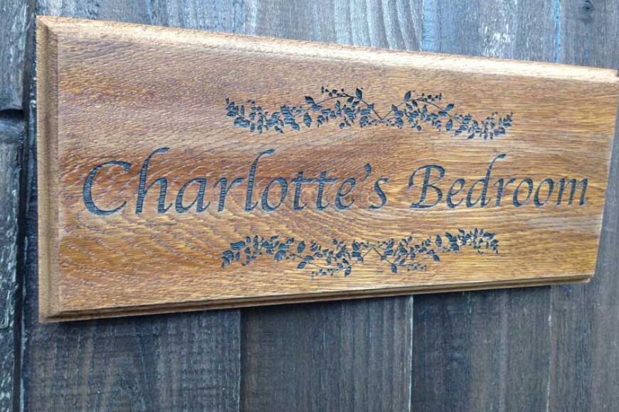 Personalised Oak Signs