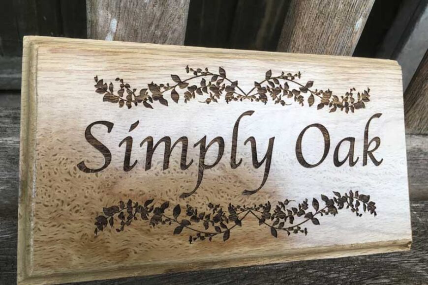 Bespoke Oak Signs