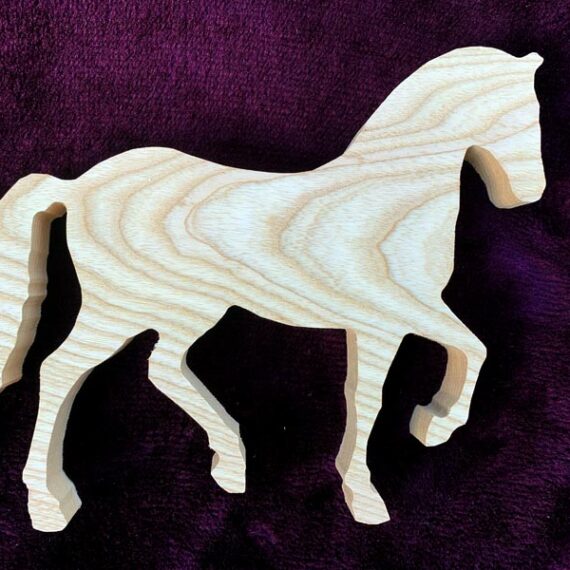 Ash Carved Horse - Peronalised
