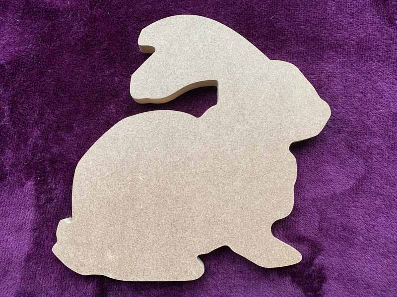 Rabbit MDF Shape Signs Craft Shapes Welsh LoveSpoons Memorials